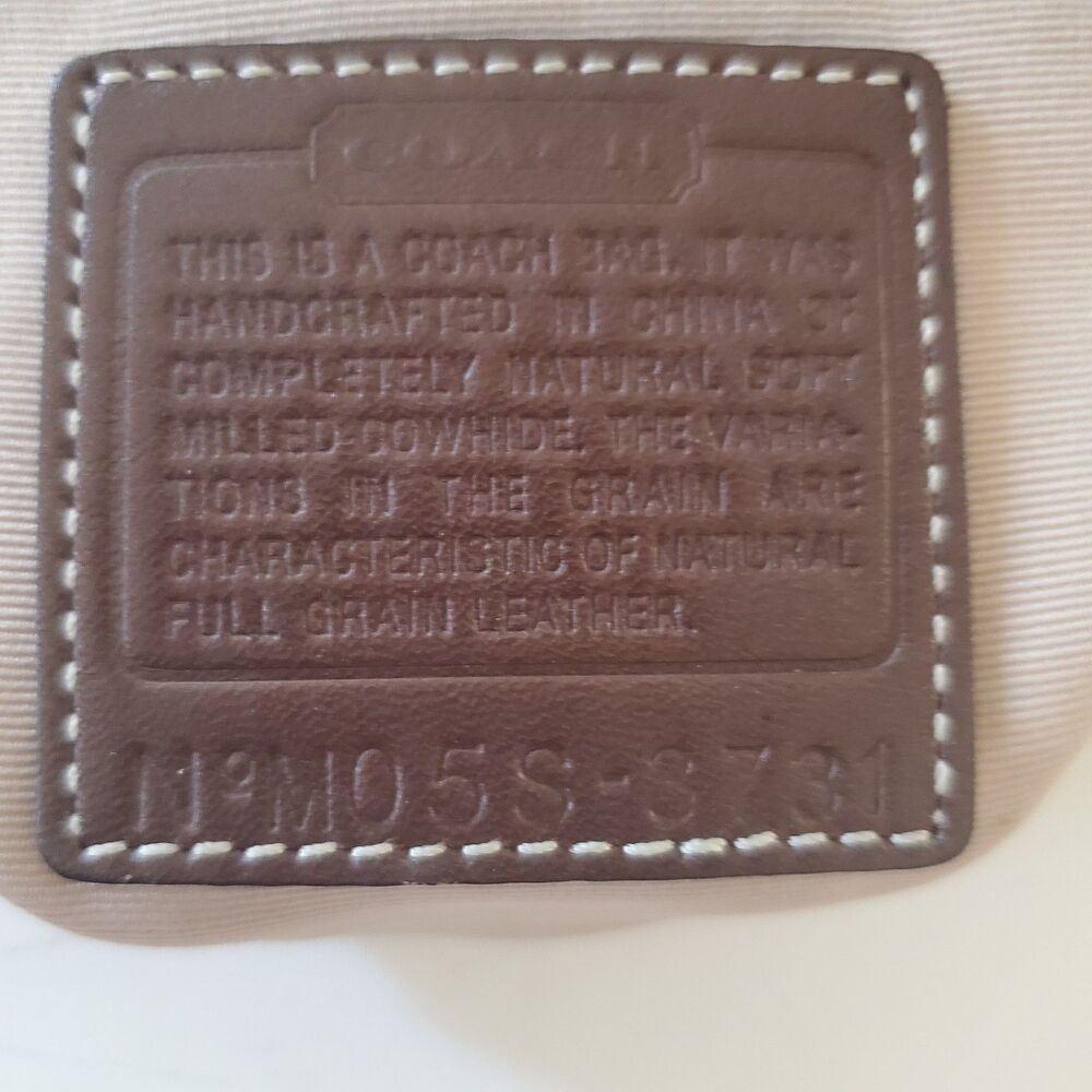 Coach East West Beige Pebbled Leather Demi Convertible Shoulder Bag Y2K NWOT - Picture 11 of 16